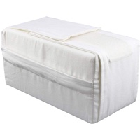 Yosoo Baumwolle Beinkissen Knie Support Pillow Venenkissen für Beinhochlagerung, 20 x 11 x 11 cm, weiß