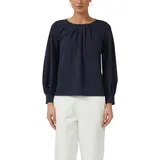 s.Oliver Bluse aus Jersey-Crêpe mit Faltendetails - 36