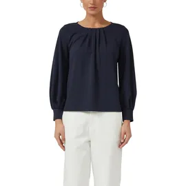 s.Oliver Bluse aus Jersey-Crêpe mit Faltendetails - 36