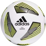 Adidas Unisex – Erwachsene TIRO LGE TSBE Fußball, Weiß/Schwarz/Silberne Metall/Team Solargelb, 5