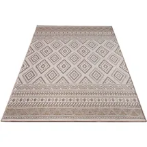 Paco Home Teppich Flachgewebe Modern Boho Ethno wetterfest Außenbereich 300x400 cm, beige, 2 - Paco Home