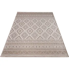 Paco Home Teppich Flachgewebe Modern Boho Ethno wetterfest Außenbereich 300x400 cm, beige, 2 - Paco Home