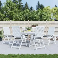 VidaXL Stuhlkissen 6 Stk. Grau 50x50x7 cm Oxford-Gewebe