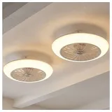 GLOBO LIGHTING Deckenventilator, LED Deckenventilator mit Beleuchtung 2er Set weiß