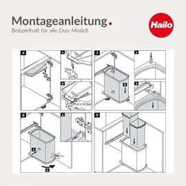HAILO Duo 8 l Dunkelgrau