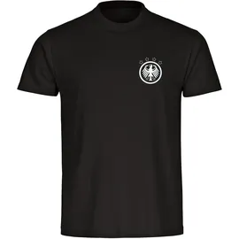 multifanshop Deutschland T-Shirt Adler Retro 2023 Herren Schwarz Gr. XL