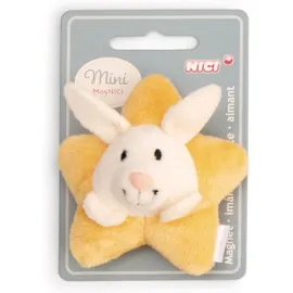 NICI Mini MagNICI Hase mit Stern 7 cm Weiß
