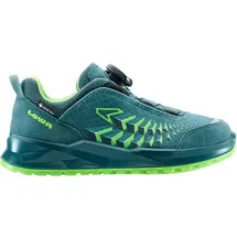 Lowa Kinder Multifunktionsschuhe FERROX GTX LO JR, PETROL/LIMONE, 37