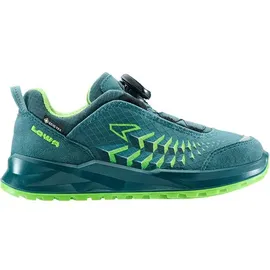 Lowa Kinder Multifunktionsschuhe FERROX GTX LO JR, PETROL/LIMONE, 37