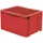 La-Ka-Pe Transportstapelbehälter L200xB100xH120mm rot PP Seitenwände geschl.LA-KA-PE