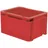 La-Ka-Pe Transportstapelbehälter L200xB100xH120mm rot PP Seitenwände geschl.LA-KA-PE