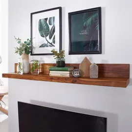 KADIMA DESIGN Wandregal Nako 60 x 17 x 23 cm Braun