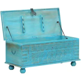 vidaXL Aufbewahrungstruhe 100 x 40 x 41 cm 1-tlg. Blau