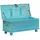 vidaXL Aufbewahrungstruhe 100 x 40 x 41 cm 1-tlg. Blau