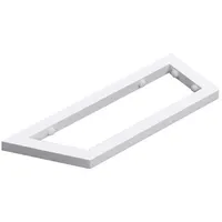 SoGood - doporro® 48x2.5x15 cm rostfreie Edelstahl Wandkonsole weiß