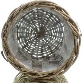 Van der Leeden Rattan Übertopf Ø 50 x 45 cm Grau