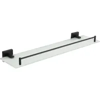 Mexen Rufo schwebendes Glasregal, schwarz - 7050937-70