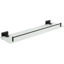 Mexen Rufo schwebendes Glasregal, schwarz - 7050937-70