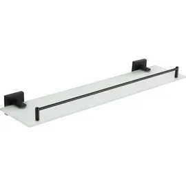 Mexen Rufo schwebendes Glasregal, schwarz - 7050937-70