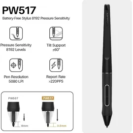Huion Grafiktablett Huion Inspiroy Keydial KD200 Bluetooth, 8192 Druckstufen