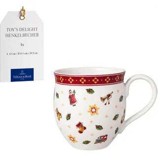 Villeroy & Boch – Toy's Delight Henkelbecher Bunt, Spülmaschinenfest, Mikrowellensicher, Kaffetasse, Tasse Klein, Kaffebecher Toys, Heißgetränkebecher, Weihnachtsbecher, Premium Porcelain