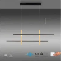 Paul Neuhaus LED-Pendelleuchte Barra, vierflammig, simply dim