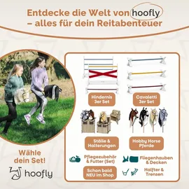 hoofly Hobby Horse Stall – Praktisches Hobby Horse Zubehör mit Türen, Stauraum | Haken