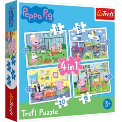 Trefl 4 in 1 Puzzle # Peppa Pig