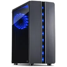 Inter-Tech Thunder Midi Tower ATX Gaming Gehäuse Seitenfenster