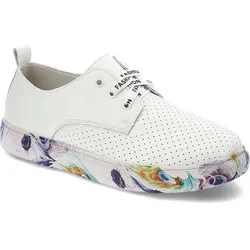 Weiße Halbschuhe Artiker Bequeme Lederschuhe, 37