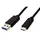 ROLINE GREEN USB 3.2 Gen 1 Kabel, A-C, ST/ST, schwarz, 0,5 m