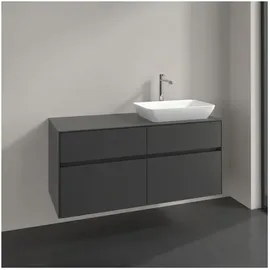 Villeroy & Boch Collaro Waschtischunterschrank C11400VR 120x54,8x50cm, Waschtisch rechts, Graphite