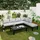 Okwish Garten-Lounge-Set 6-Sitzer grau