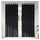 vidaXL Verdunkelungsvorhänge 2 pcs Schwarz 140 x 245 cm Samt
