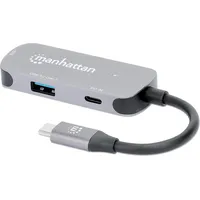 Manhattan 3-in-1 Dock USB-A/USB-C PD 4K60 HDMI USB USB-C PD (190299)