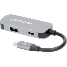 Manhattan 3-in-1 Dock USB-A/USB-C PD 4K60 HDMI USB USB-C PD (190299)