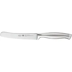 Brotzeitmesser RÖSLE "Basic Line", silber (silberfarben), B:17mm, Edelstahl, Klingenstahl, Essmesser, Wellenschliff, zum Schneiden und Bestreichen, Klingenspezialstahl