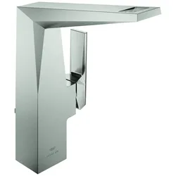 Einhand-Waschtischbatterie Allure Brilliant Private Collection 24400, L-Size, Griff mit Rändelstruktur, Zugstangen-Ablaufgarnitur 1 1/4, chrom