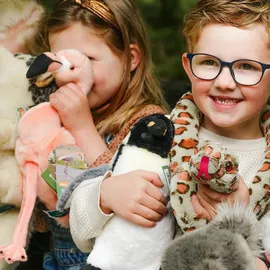 Bresser 9820504 - Freek Vonk, Flamingo Frida, Plüschtier, 35 cm