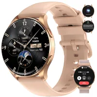 Smartwatch Herren Damen, AMOLED Always on Display Sportuhr mit Bluetooth Anrufe
