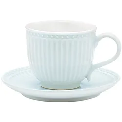 GreenGate Tasse & Untertasse Alice, pale blue