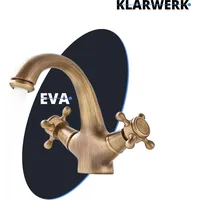 Klarwerk EVA | Vintage Wasserhahn Bad Gold Messing Armatur