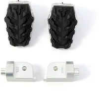 SW-Motech EVO Fußrasten-Kit - Silber/Schwarz