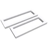 doporro Wandkonsole 30x2x15 Cm Rostfreie Edelstahl Weiß Wandhalter Rechteckig Wh01 Träger Regalträger Regalhalter (2 Stück) - Weiß|2-stück - Doporro