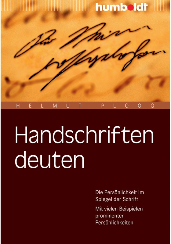 Handschriften Deuten - Helmut Ploog, Kartoniert (TB)