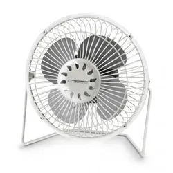 Tragbarer Ventilator mit USB Anschluss - weiß Kabellänge 1,2 m  2,5W