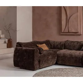 Woood Efia Wollteppich 200 x 202 cm Braun