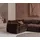 Woood Efia Wollteppich 200 x 202 cm Braun