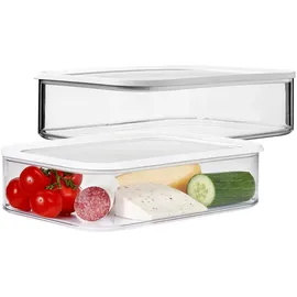 Mepal Modula Frühstücksdose XXL weiß 48 x 20 x 10 cm 4800 ml 2-teiliges Set