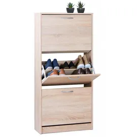 Die Möbelfundgrube Schuhkipper 58 x 124 x 25 cm braun / braun